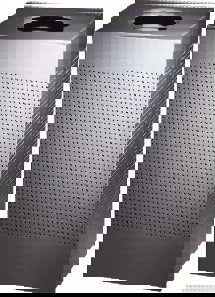 Decorative Trash Can: 40 gal, Square, Gray